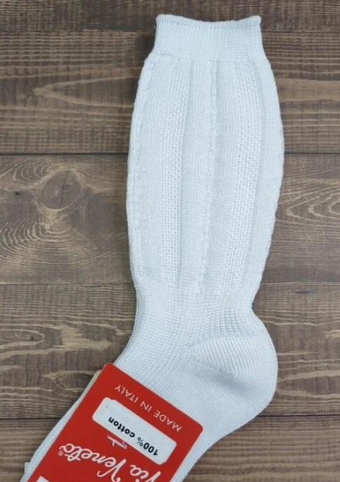 Via Veneto- Italian Cotton Knee Socks - Image 3