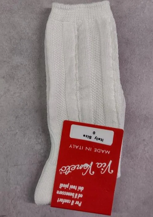 Via Veneto- Italian Cotton Knee Socks - Image 4