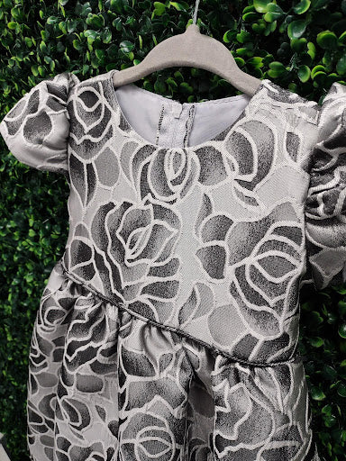 Floral Jacquard Lito Holiday Dress C538 - Image 3