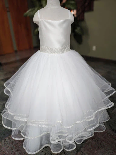 Michelina Bimbi Satin and Tulle Communion Dress with Coverlet J3009 - Image 14