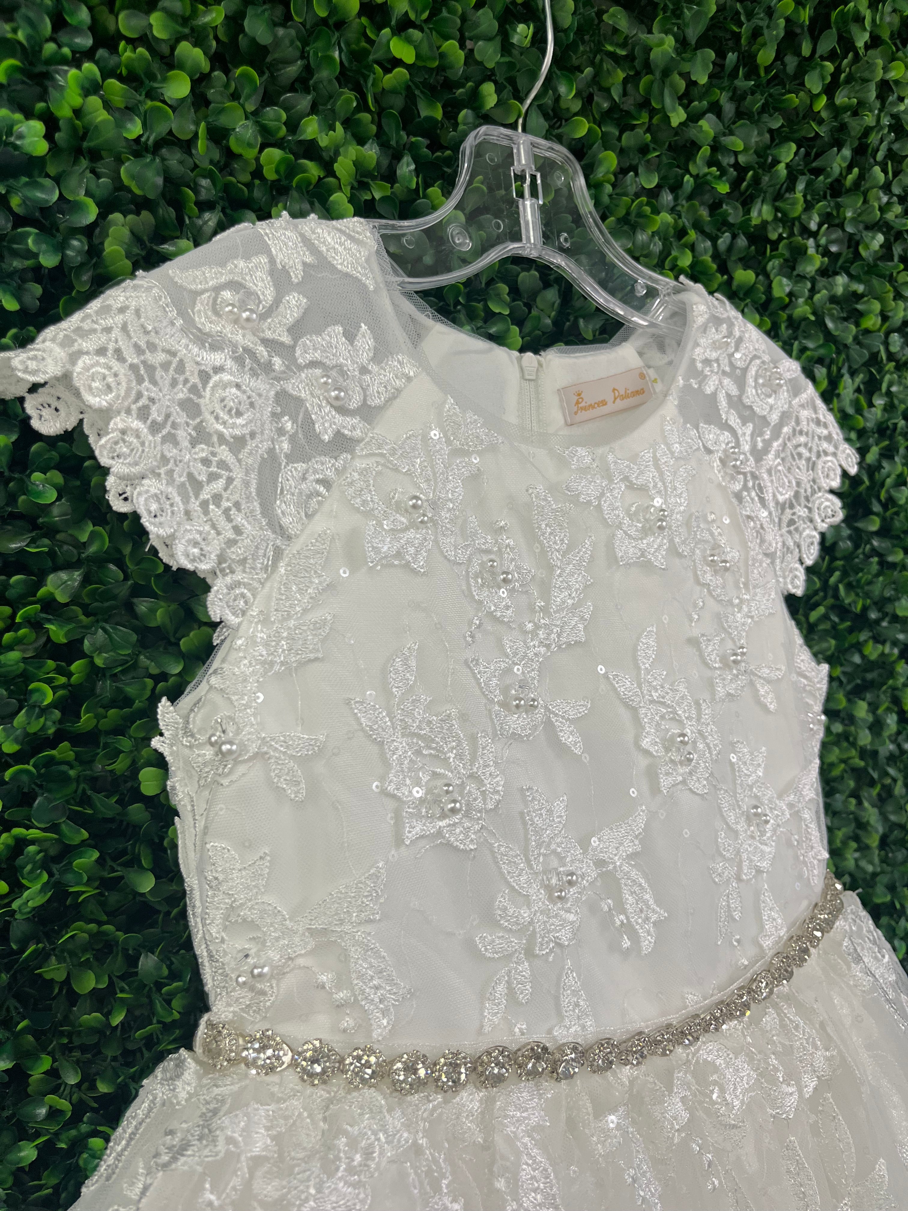 Princess Daliana 3D Floral Lace Gown - Z23116 - Image 4