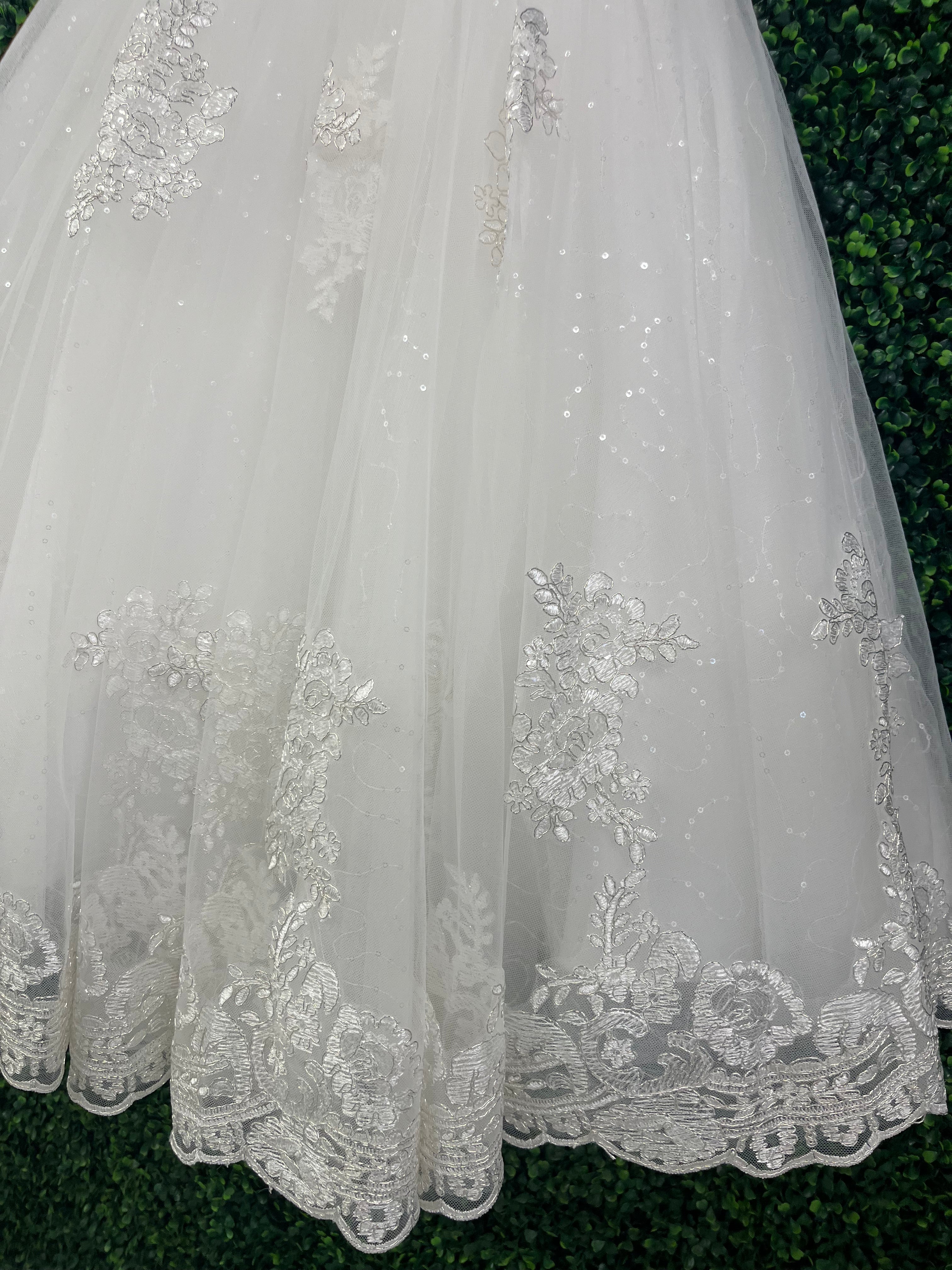 Princess Daliana Girls’ Metallic Lace Appliqué Gown - Z24338-A - Image 3